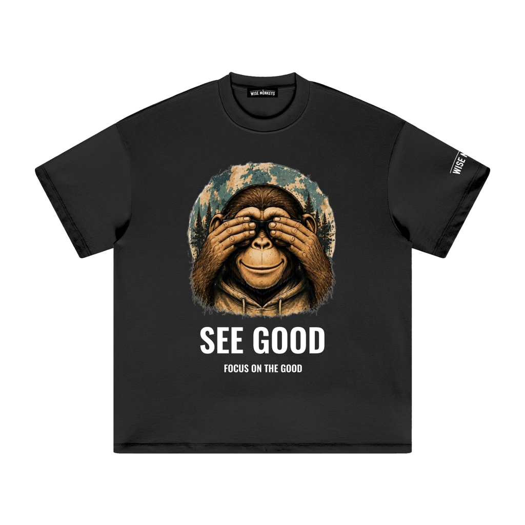 SEE GOOD Black T-Shirt