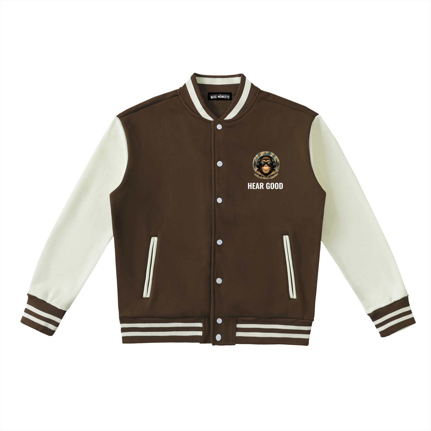 The Wise Monkeys Varsity Jacket