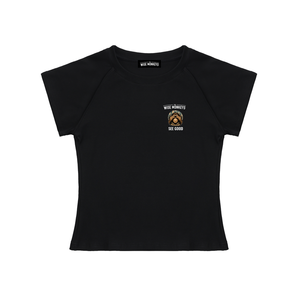 The Wise Monkeys See Good Women's Crop Top