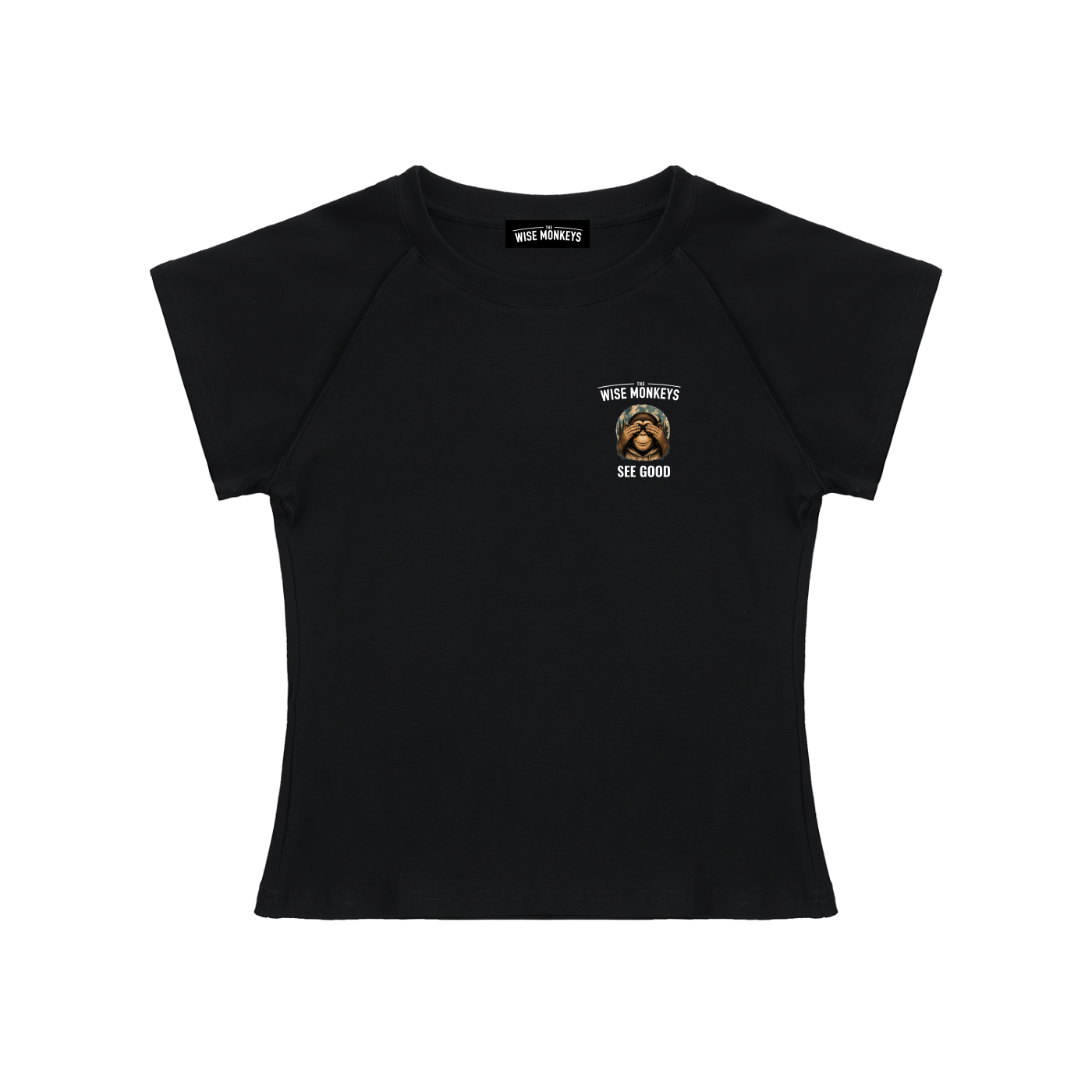 The Wise Monkeys See Good Women's Crop Top