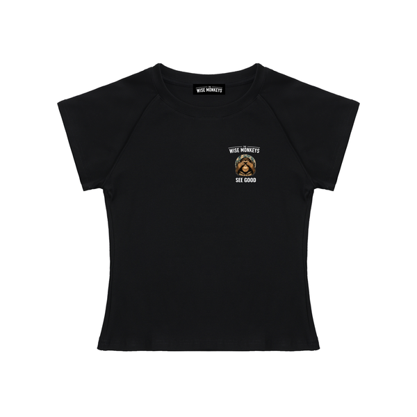 The Wise Monkeys See Good Women's Crop Top