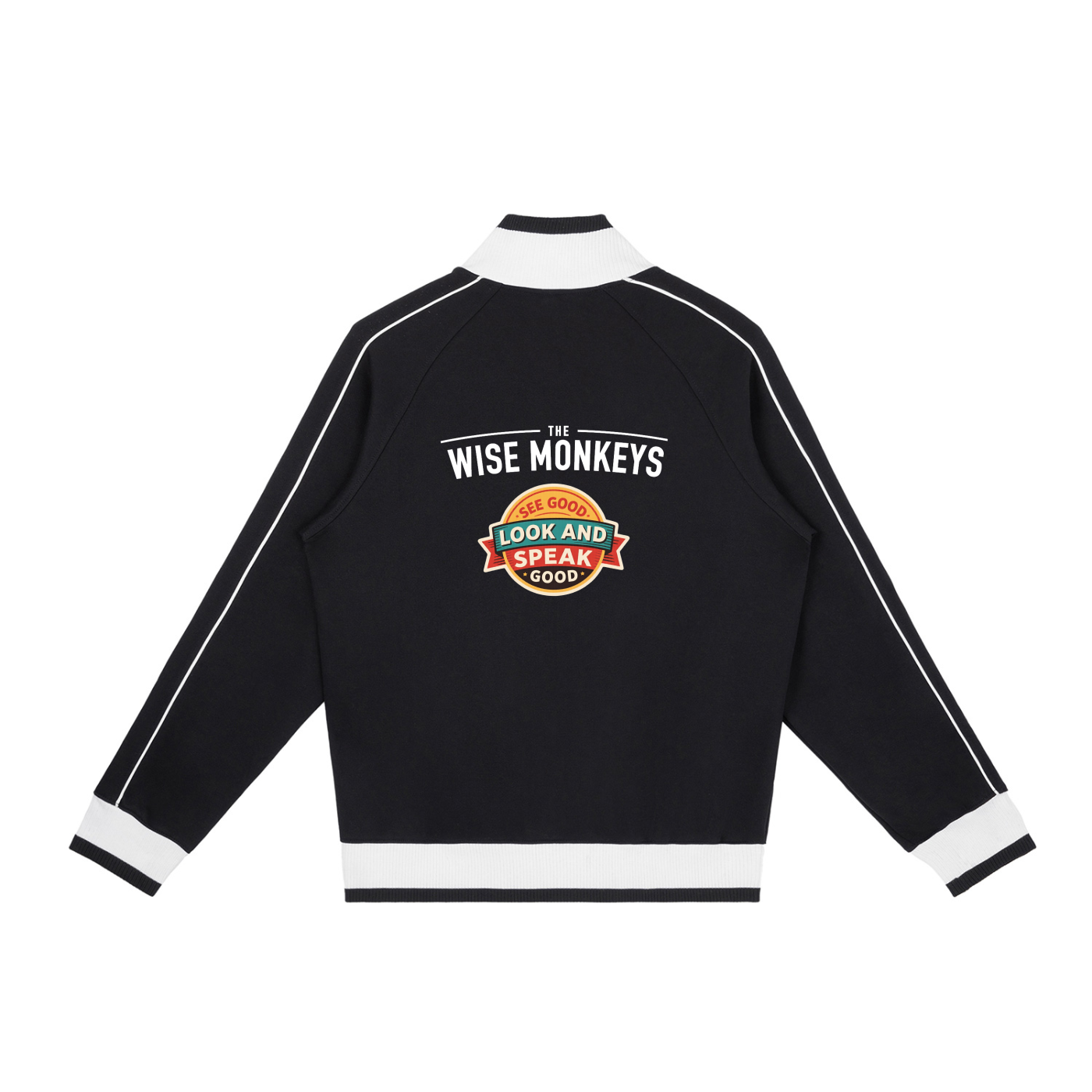 The Wise Monkeys Zip Track Hoodies